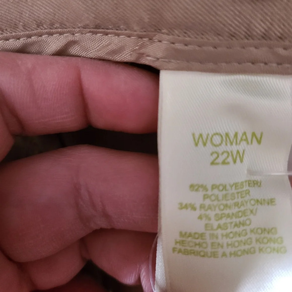 NWT Sigrid Olsen Wide Leg Short Length Business Casual Office Pants Size 22W - Picture 6 of 12